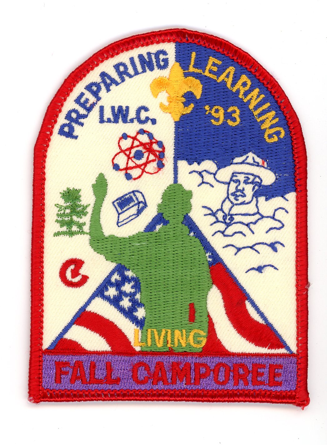 MX-9587 1981 Fall Camporee Cape Fear Council BLK Border 