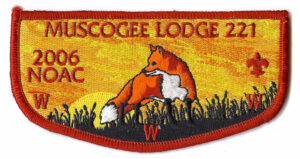 OA Muscogee Lodge 221 2004 NOAC Flap Indian Waters Columbia ZIG992 SC 